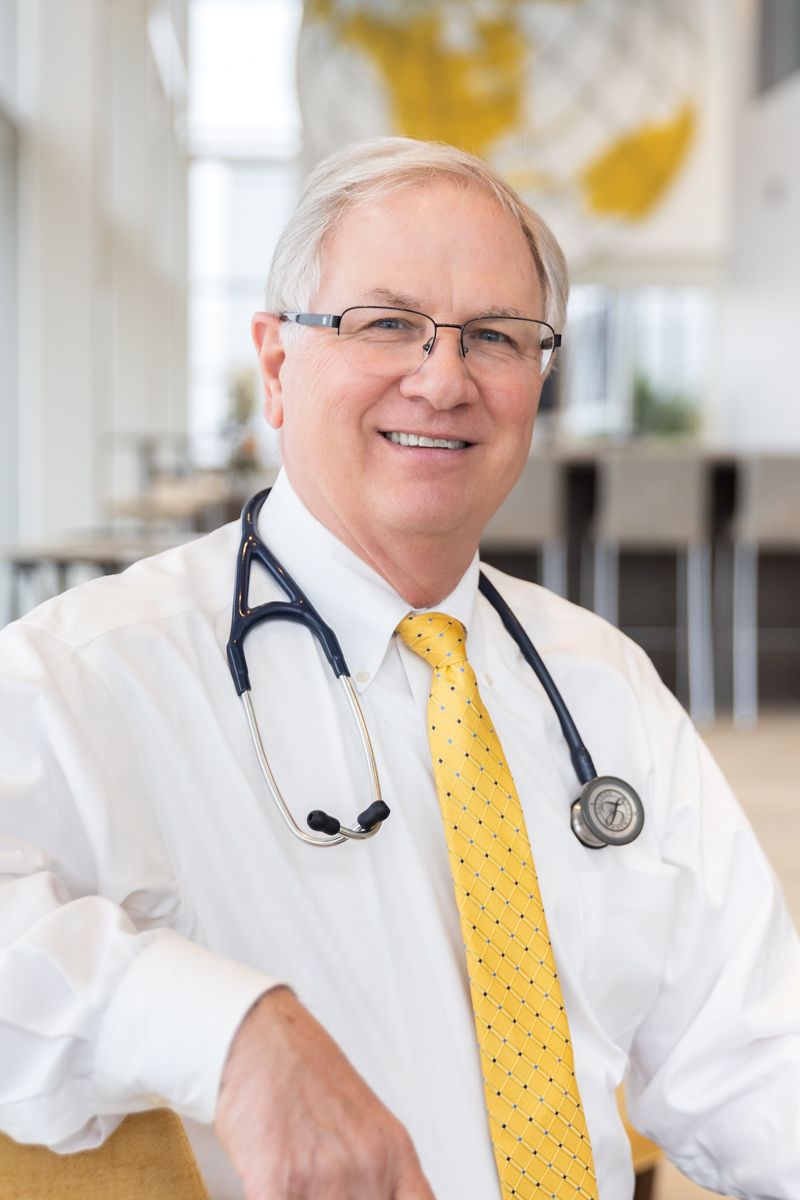 Steve Edmondson, DO, FAA Aviation Medical Examiner, at his office at Gerald R. Ford International Airport